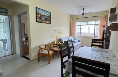 1 dormitório semi-mobiliado no canto do forte/praia grande