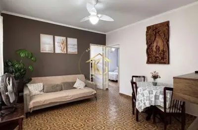 Apartamento semimobiliado de 2 quartos em guilhermina, praia grande - sp