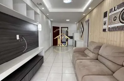 Apartamento guilhermina praia grande 2 dormitórios 1 suíte vista mar