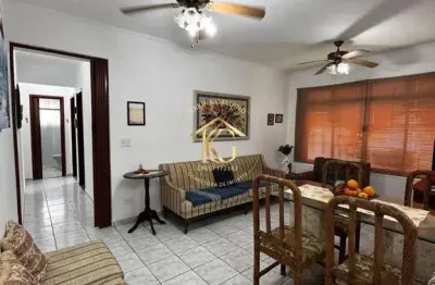 Apartamento 2 quartos semimobliado pé na areia boqueirão praia grande