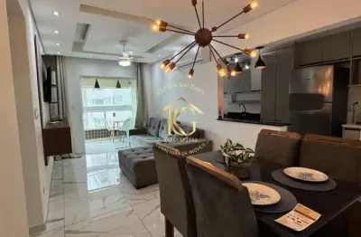 Apartamento canto do forte praia grande 2 dormitórios 1 suíte vista mar lazer