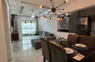 Apartamento canto do forte praia grande 2 dormitórios 1 suíte vista mar lazer