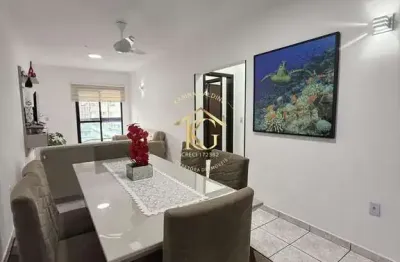 Apartamento semimobiliado de 2 quartos no bairro canto do forte, praia grande.