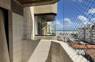 Apartamento 2 quartos 1 suíte sacada VISTA MAR 100 metros do mar