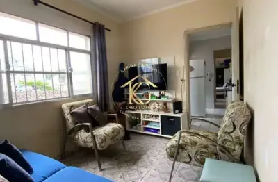 *Apartamento Semimobiliado de 1 Quarto no Bairro Canto do Forte, Praia Grande
