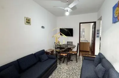 Apartamento semimobiliado de 1 quarto | canto do forte - praia grande