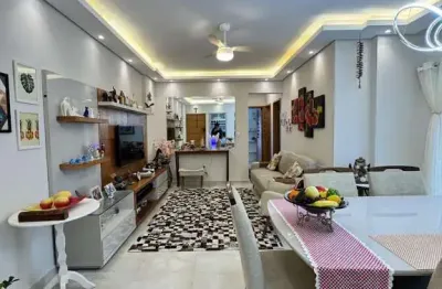 Apartamento canto do forte praia grande 3 dormitórios 2 suítes semi mobiliado