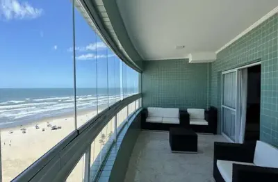 Apartamento GUILHERMINA Praia Grande 3 dormitórios 1 suíte VISTA MAR dependência