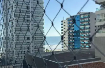 Apartamento semimobiliado  vista mar | 2 suítes no canto do forte