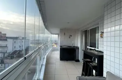 Apartamento com 2 quartos semimobiliado em aviação, praia grande