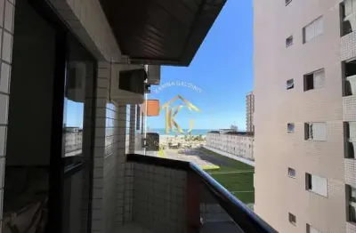 Encantador apartamento de 2 quartos no Canto do Forte, Praia Grande