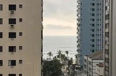 Apartamento semimobiliado de 3 quartos no bairro tupi, praia grande, são paulo
