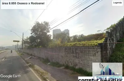 Terreno 6.057m² c/ frente  para o rodoanel/osasco-sp. todo murado e limpo.