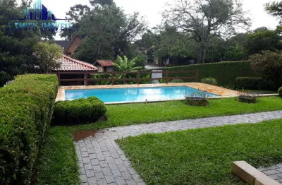 Casa térrea 633m². bolsão c/ portaria na granja viana. piscina, at. 1.278m²