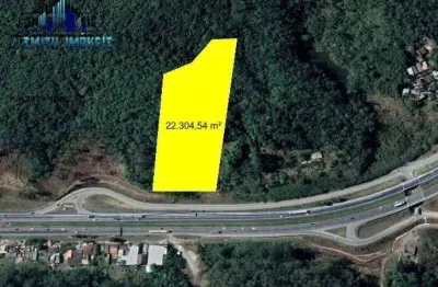 Terreno 22.304m frente pra rodovia, itapecerica da serra. ótima topografia
