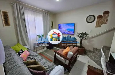 Belo sobrado em condomínio com 2 dormitórios e 1 vaga na vila joaniza!