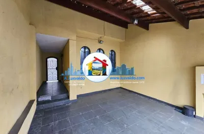 Sobrado com 3 dormitórios, edícula, churrasqueira e 2 vagas no jardim calux, região do planalto em são bernardo do campo