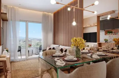 Apartamento novo, 2 dorm com sacada e churrasqueira e 2 vagas - Jardim Planalto