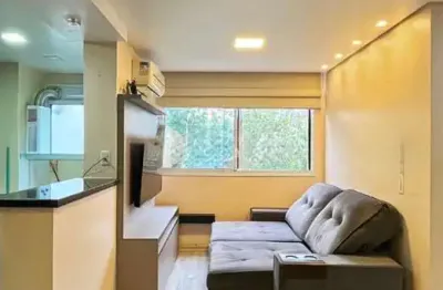 Apartamento 45,88m², semimobiliado, 2 dormitórios no bairro Ipanema!