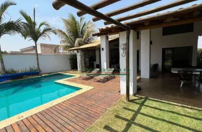 Casa em condomínio em rifaina - mobiliada e equipada - 4 suítes - piscina - varanda gourmet