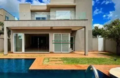 Casa com 4 dormitórios para alugar, 330 m² por r$ 18.090,00/mês - alphaville - ribeirão preto/sp