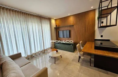 Apartamento com 1 dormitório para alugar, 56 m² por r$ 5.698,79/mês - jardim botânico - ribeirão preto/sp