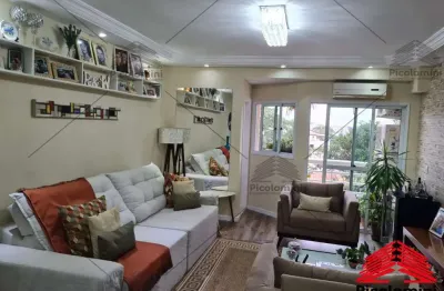 Apartamento à venda em são bernardo do campo, 134m² com 3 quartos (2 suítes) , sala 2 ambientes com sacada, cozinha  planejada, lavanderia e 3 vagas