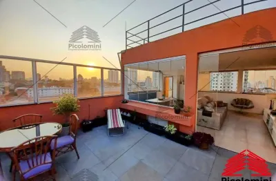 Cobertura duplex de luxo no ipiranga, são paulo-sp: 3 quartos, 1 suíte, 2 salas, 3 banheiros, 3 vagas de garagem e 282 m².