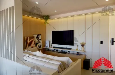 Apartamento à venda no jardim vila galvão, 47m² com 2 quartos, cozinha americana, sala 2 ambientes com varanda integrada, banheiro social e 1 vaga.
