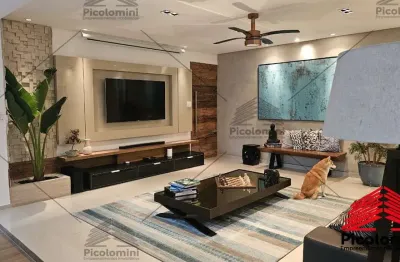 Apartamento garden alto padrão praia josé menino com 217m2 próximo ao orquidário de santos
