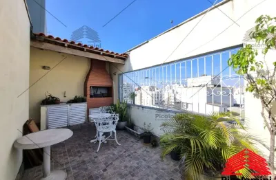 Cobertura na mooca, com 3 dormitórios, sendo 1 com ampla área para receber seus amigos e familiares, com churrasqueira , próximo av paes de barros