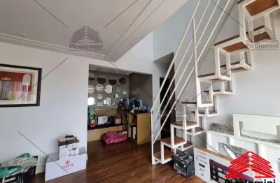Apartamento de 118 m² na mooca, 3 dormitórios (1 suíte), sala de estar/jantar, sala de tv no mezanino e 2 vagas cobertas fixas.