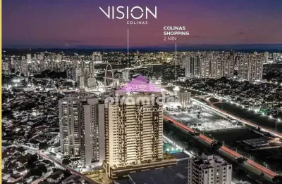 Lançamento vision colinas jardim esplanada: apartamento com 1 dormitório à venda, 33,29m² por r$ 52