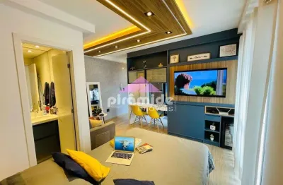 Apartamento com 1 dormitório à venda, 35 m² por r$ 640.000,00 - jardim aquarius - são josé dos camp