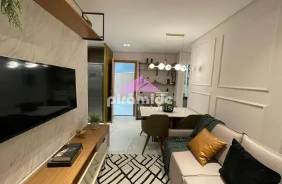 Lançamento terrazo di dante parque industrial: apartamento com 2 dormitórios à venda, 55,69m² por r