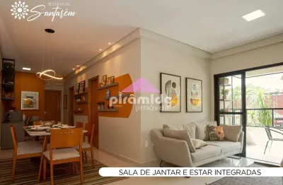 Lançamento residencial santarém parque industrial: apartamento com 3 dormitórios à venda, 97,07m² p