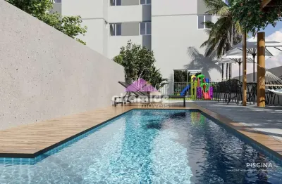 Lançamento lunar residence chácaras são josé: apartamento com 2 dormitórios à venda, 45,75m² por r$