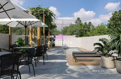 Lançamento lunar residence chácaras são josé: apartamento com 1 dormitório à venda, 45,55m² por r$