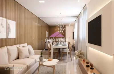 Lançamento lunar residence chácaras são josé: apartamento com 2 dormitórios à venda, 45,75m² por r