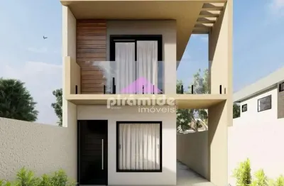 Sobrado com 2 dormitórios à venda, 79 m² por r$ 485.000,00 - balneário dos golfinhos - caraguatatub