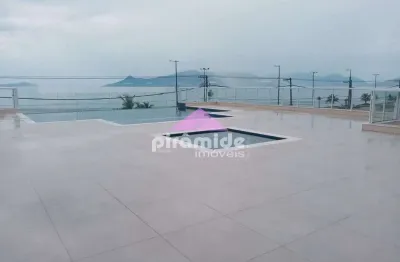 Cobertura de luxo com 3 dormitórios à venda – 224,76 m² | vista para o mar e ilhabela | massaguaçu,