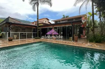Casa com 4 dormitórios à venda, 355 m² por r$ 2.700.000,00 - massaguaçu - caraguatatuba/sp