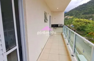 Apartamento com 2 dormitórios para alugar, 84 m² por r$ 3.100,02/mês - cidade jardim - caraguatatub