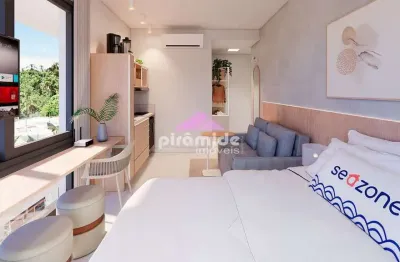 Lançamento apartamento à venda, 16m²,  r$ 191.851,00 prainha, caraguatatuba, sp