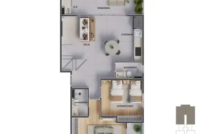 Cobertura duplex - 142,08m² - massaguaçu - caraguatatuba-sp