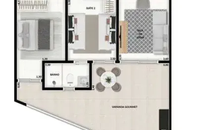 Unidade térrea - apto 2dorm/2suítes - 83,94m²- praia grande- ubatuba-sp