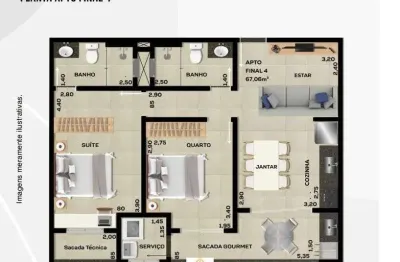 Apartamento com 2 quartos à venda em Itaguá, Ubatuba 