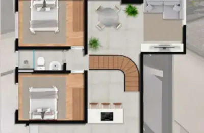 Cobertura duplex -  3 dorm /1suíte - 134,37m² - massaguaçu - caraguatatuba-sp