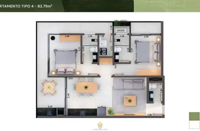 Unidade - 83,79m² - 2 dorm/2suítes, barra da lagoa, ubatuba-sp