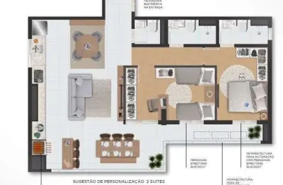 Unidade 1º andar - apto 2dorm/1suíte - 85,58m² - massaguaçu - caraguatatuba-sp
